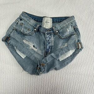 OneTeaspoon Bandits Low Waisted Shorts